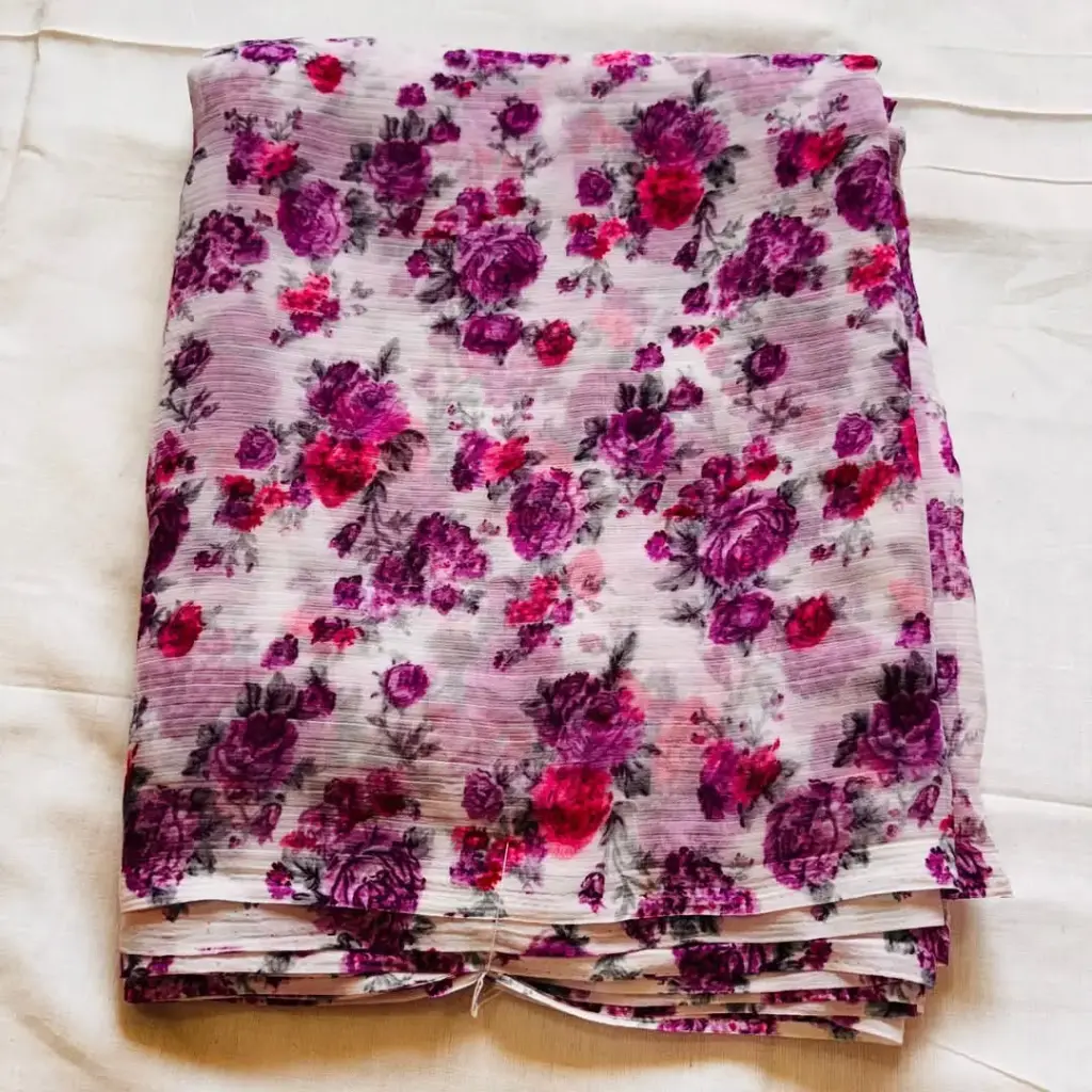 Mayapur Phoolwali Saree – ISKCON Devotional Wear      